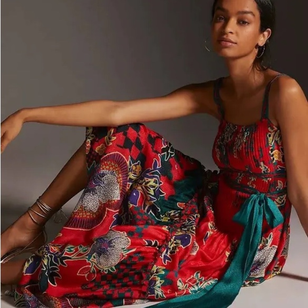 Vibrant Red Maxi Dress